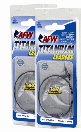 American Fishing Wire Titanium Single & Multi-Strand Leaders
